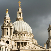 The dome of St Paul's Cathedral, London