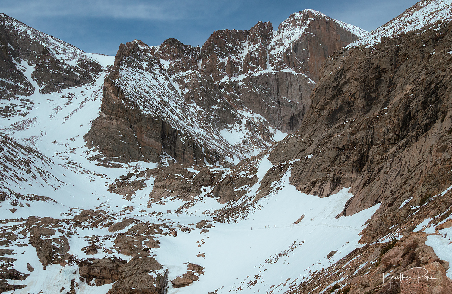 Longs Peak diamond and the loft in rocky mountain national park