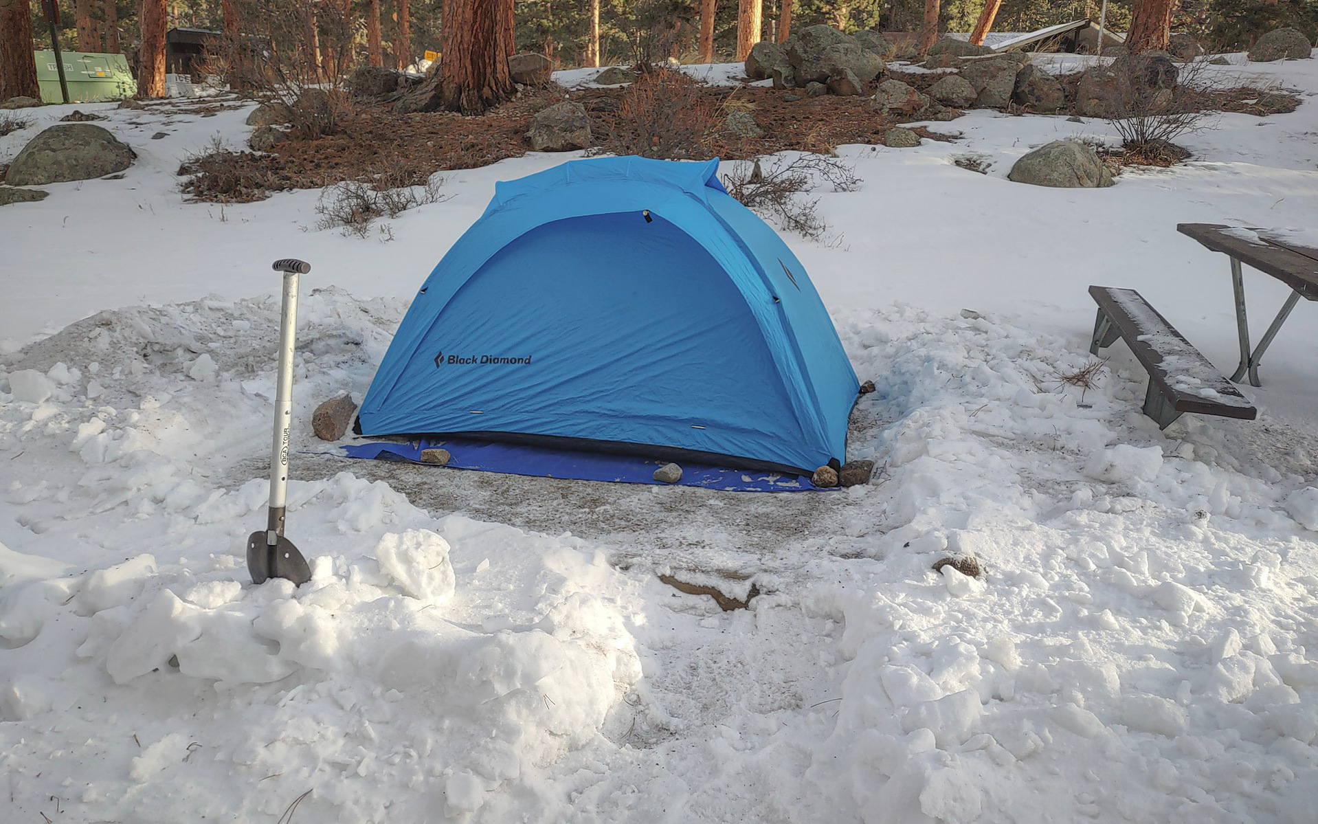 winter camping rocky mountain national park, moraine park campground