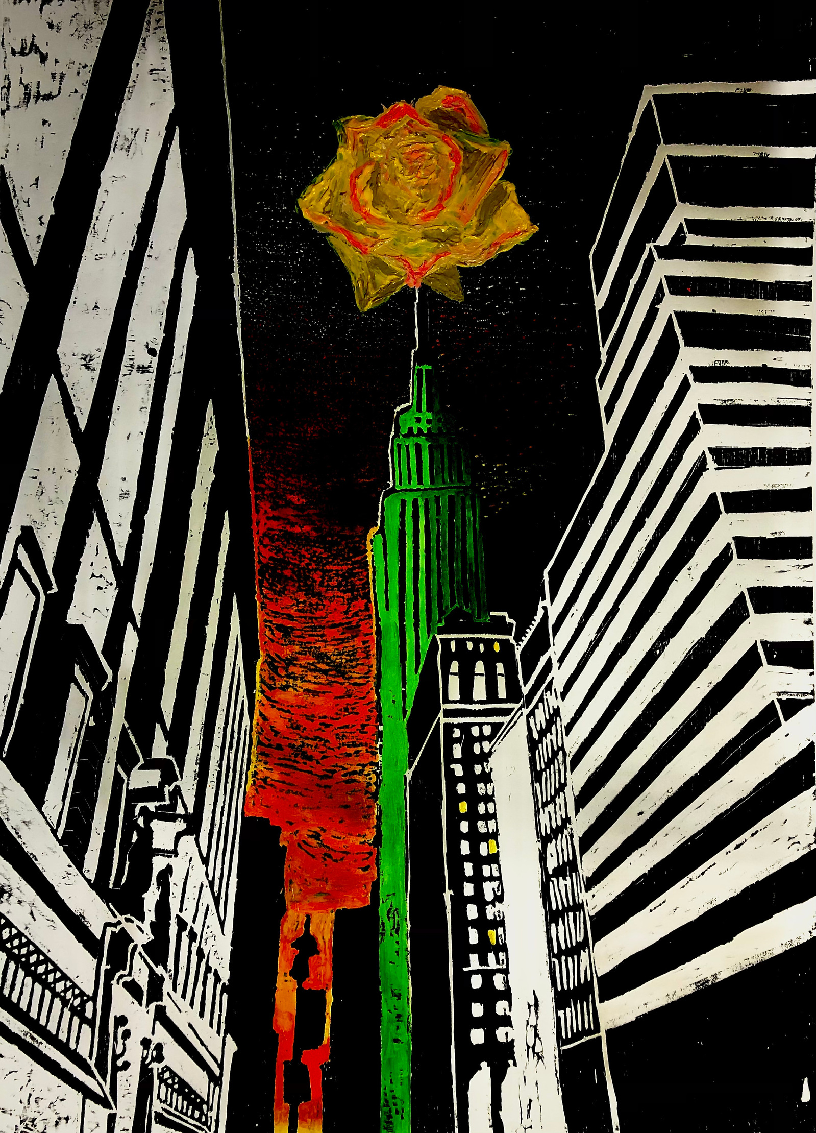 CUSTOM WOODCUT PRINT