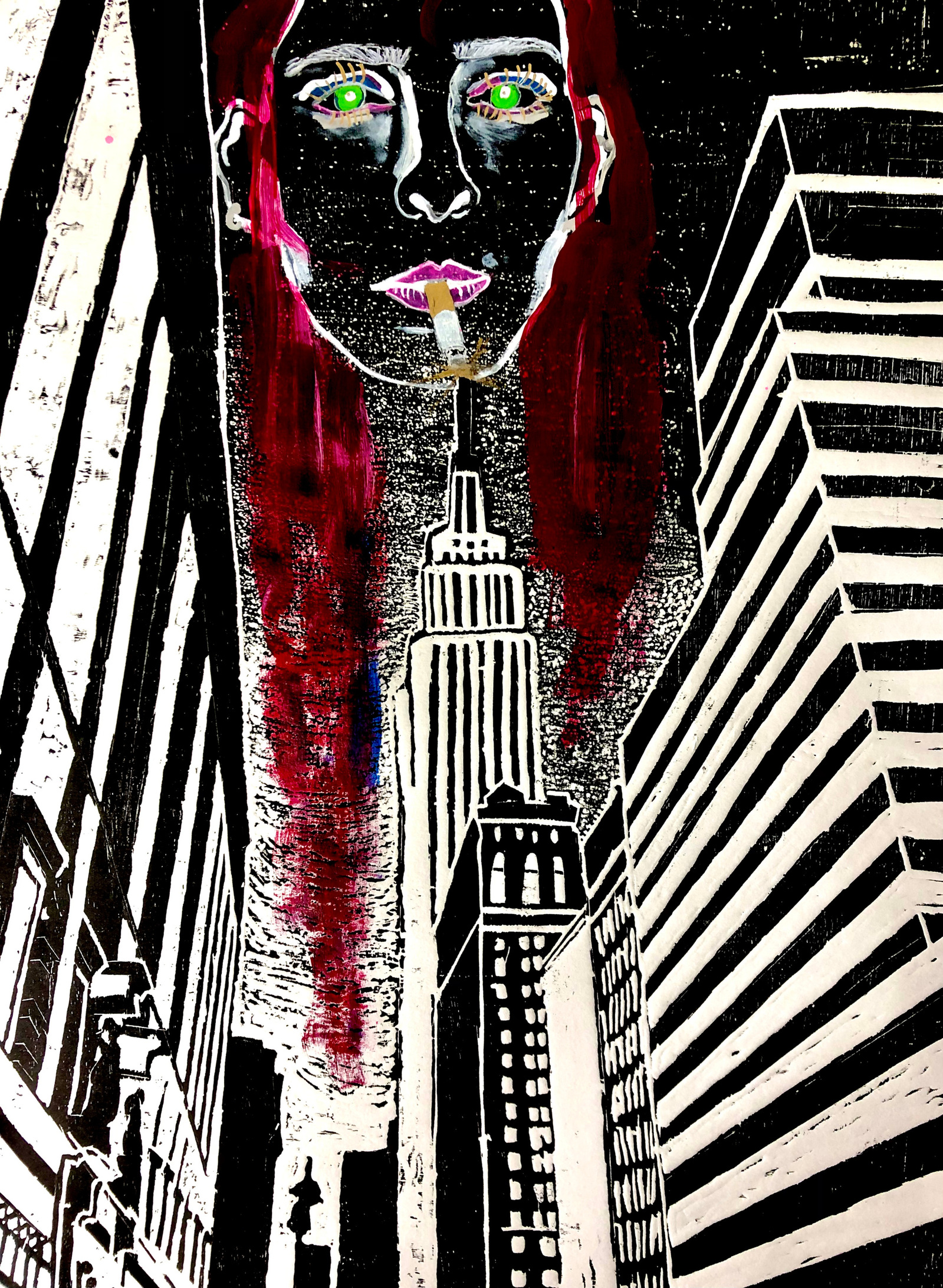 CUSTOM WOODCUT PRINT
