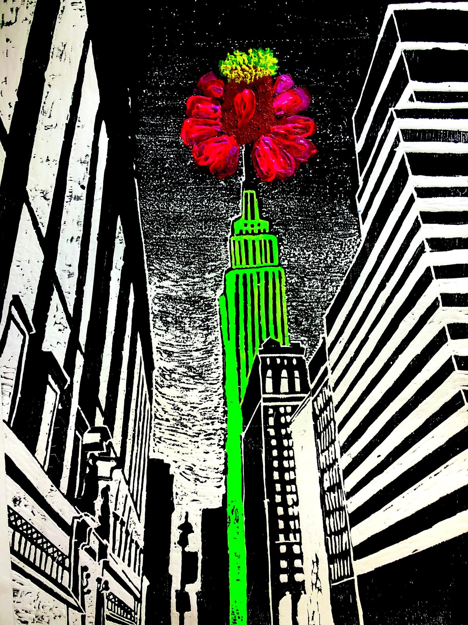 CUSTOM WOODCUT PRINT