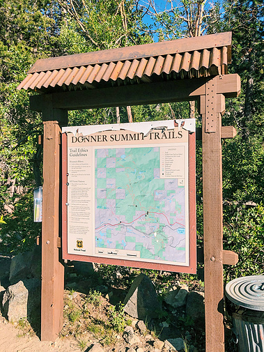 Trailside views along Donner Peak Trail, California