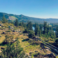 Trailside views along Donner Peak Trail, California