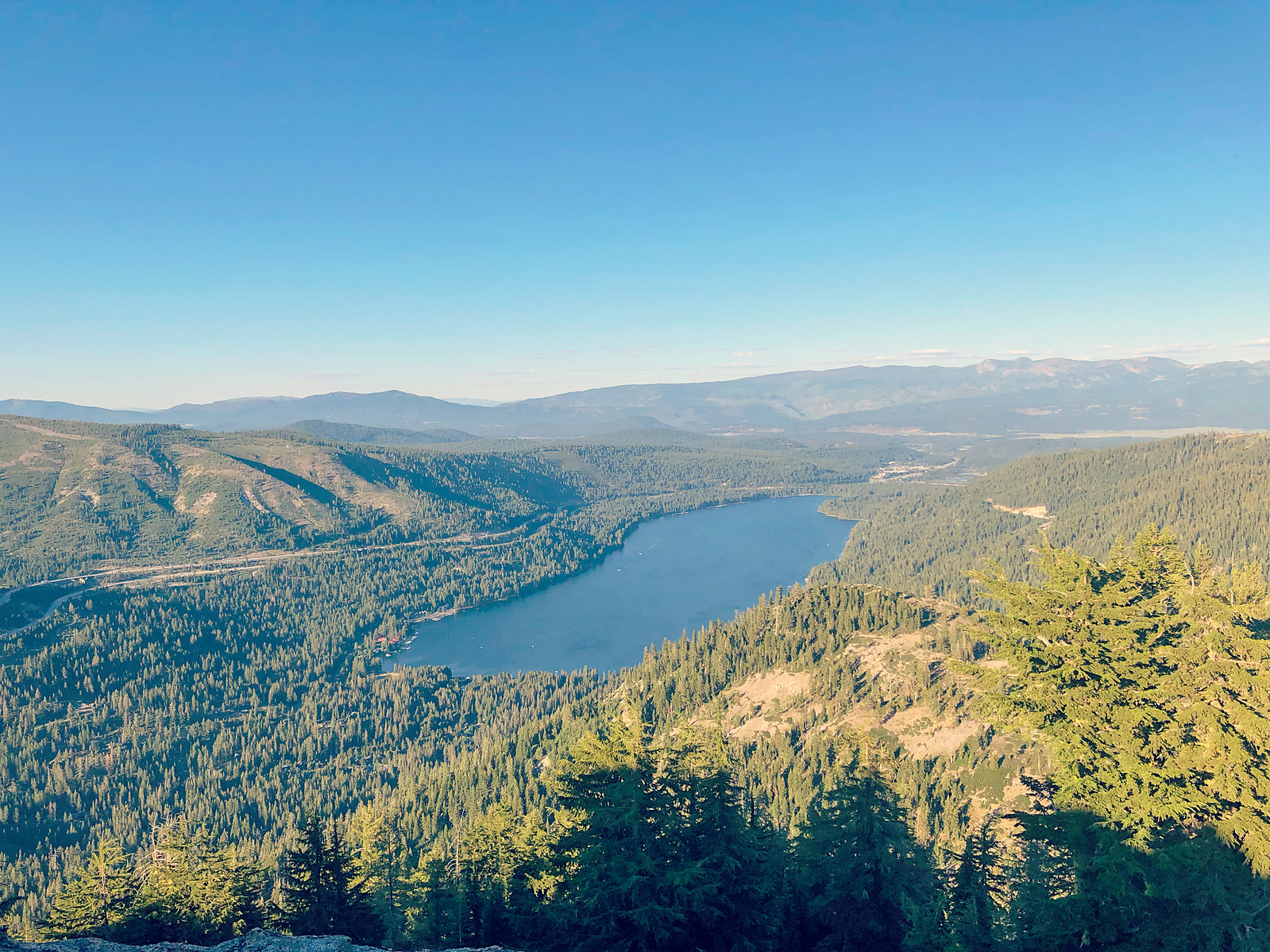 Donner Leake seen from Donner Peak Trail, California