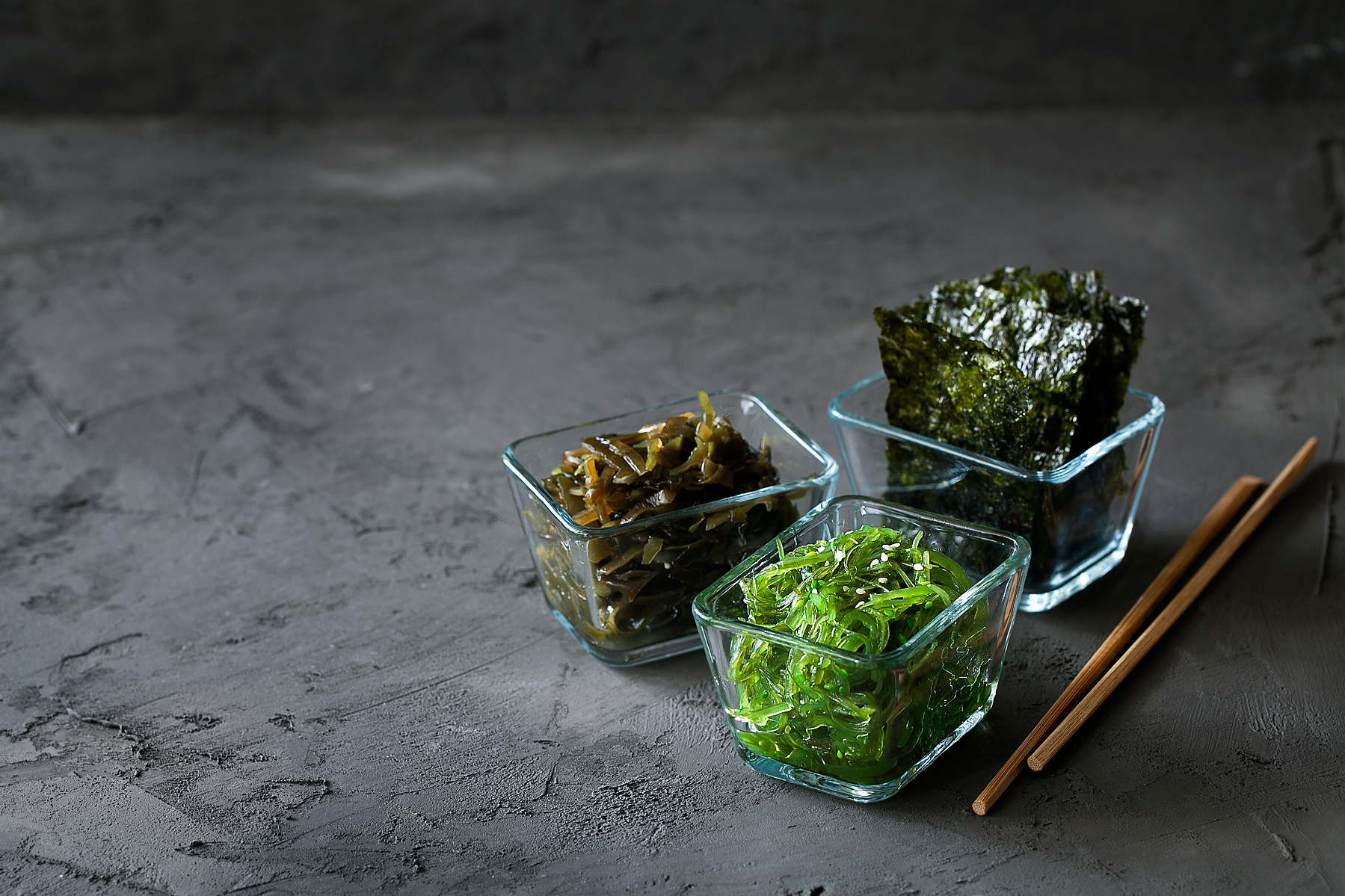 Healthy seaweed dishes are eco friendly and help reduce eutrophication.