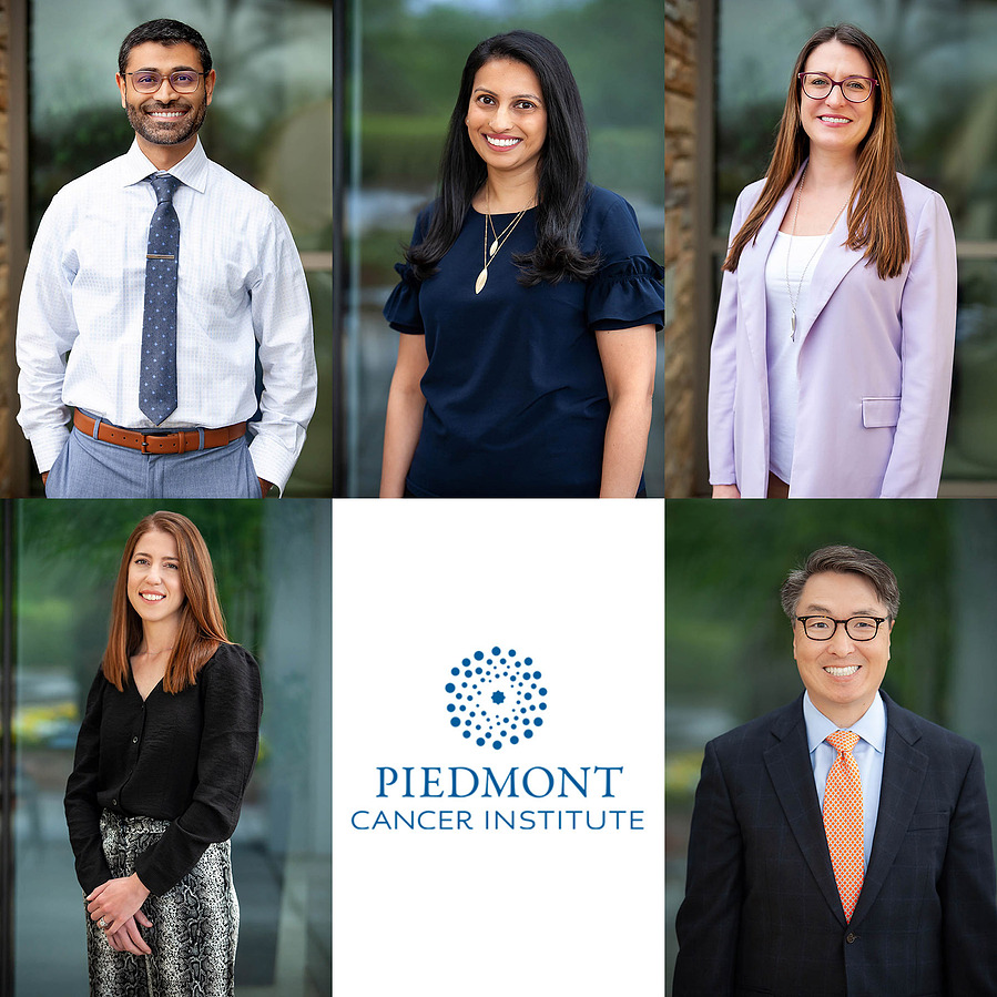 Doctors at Piedmont Cancer getting corporate headshots.