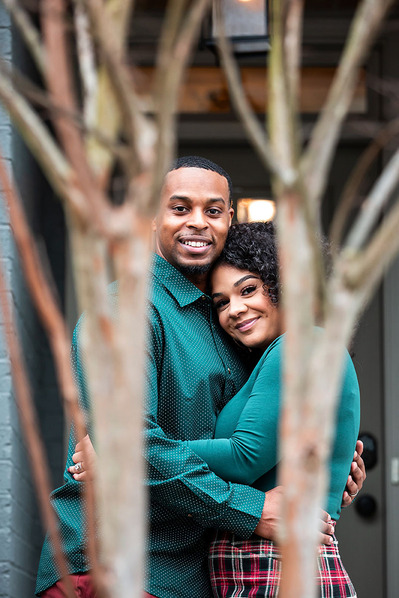 Engagement photo shoot with couple in Atlanta.