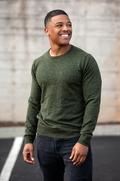 Male posing for dating profile photographer in Atlanta