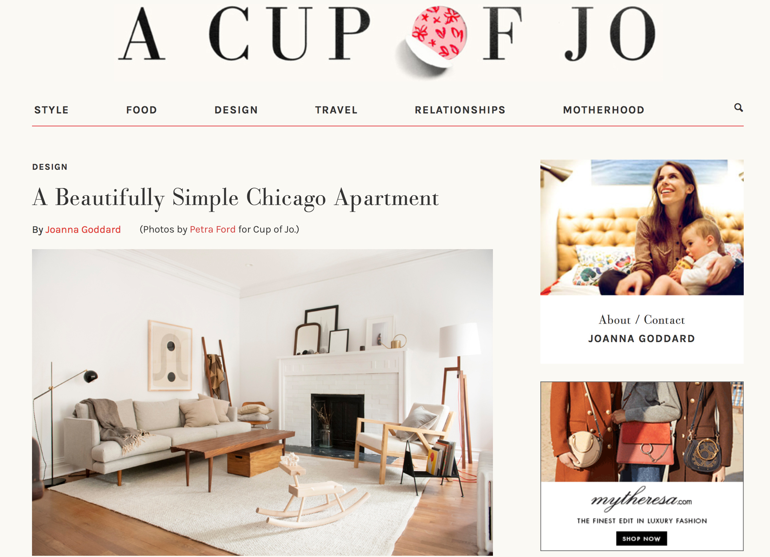 Cup of Jo' Hyde Park House Tour - Blog/News - Paper+Pate by Petra