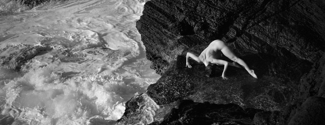 Adam Hawaii Astrid Kallsen model photography black and white art nude