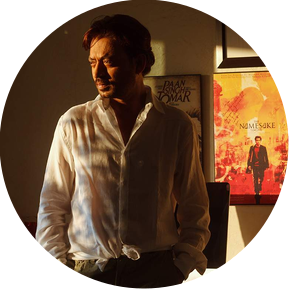 Irrfan, actor, at his home in Mumbai