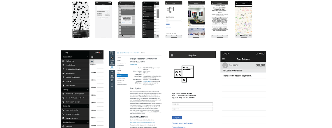 Current My OCADU App