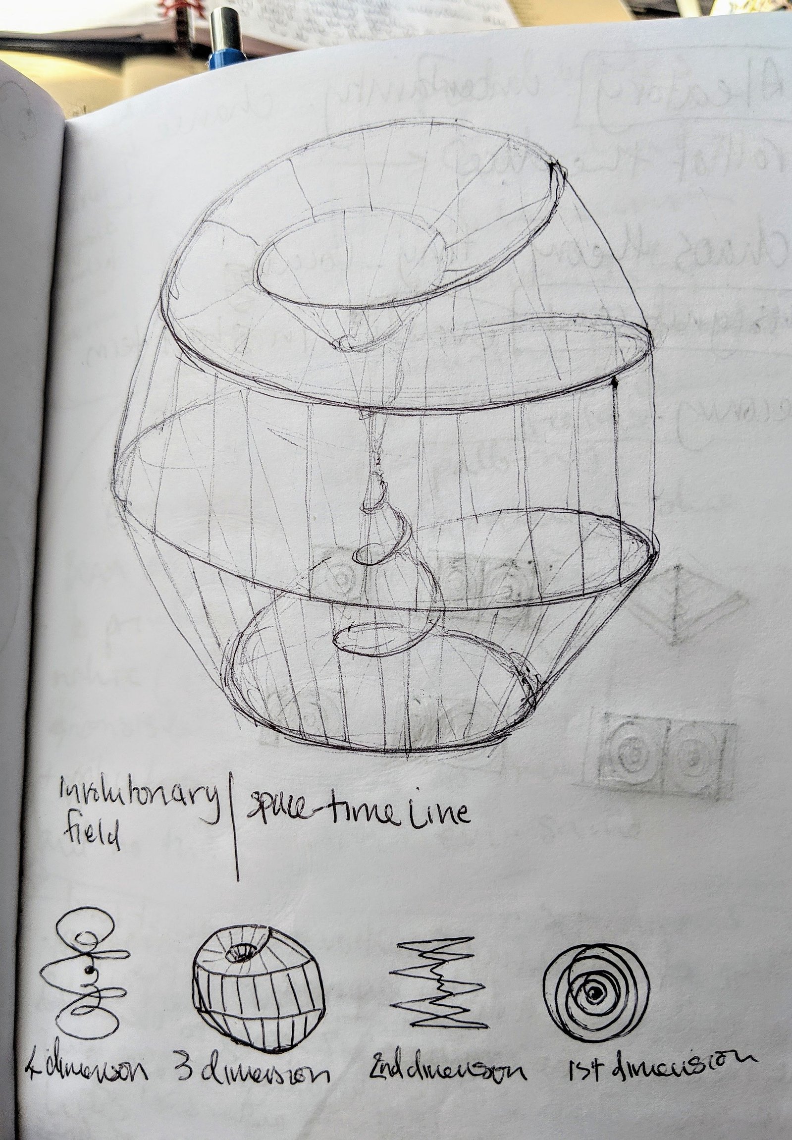 INVOLUTIONARY FIELD (or) THE DANCE - (at the still point of the turning world) - a space-timeline in four dimensions