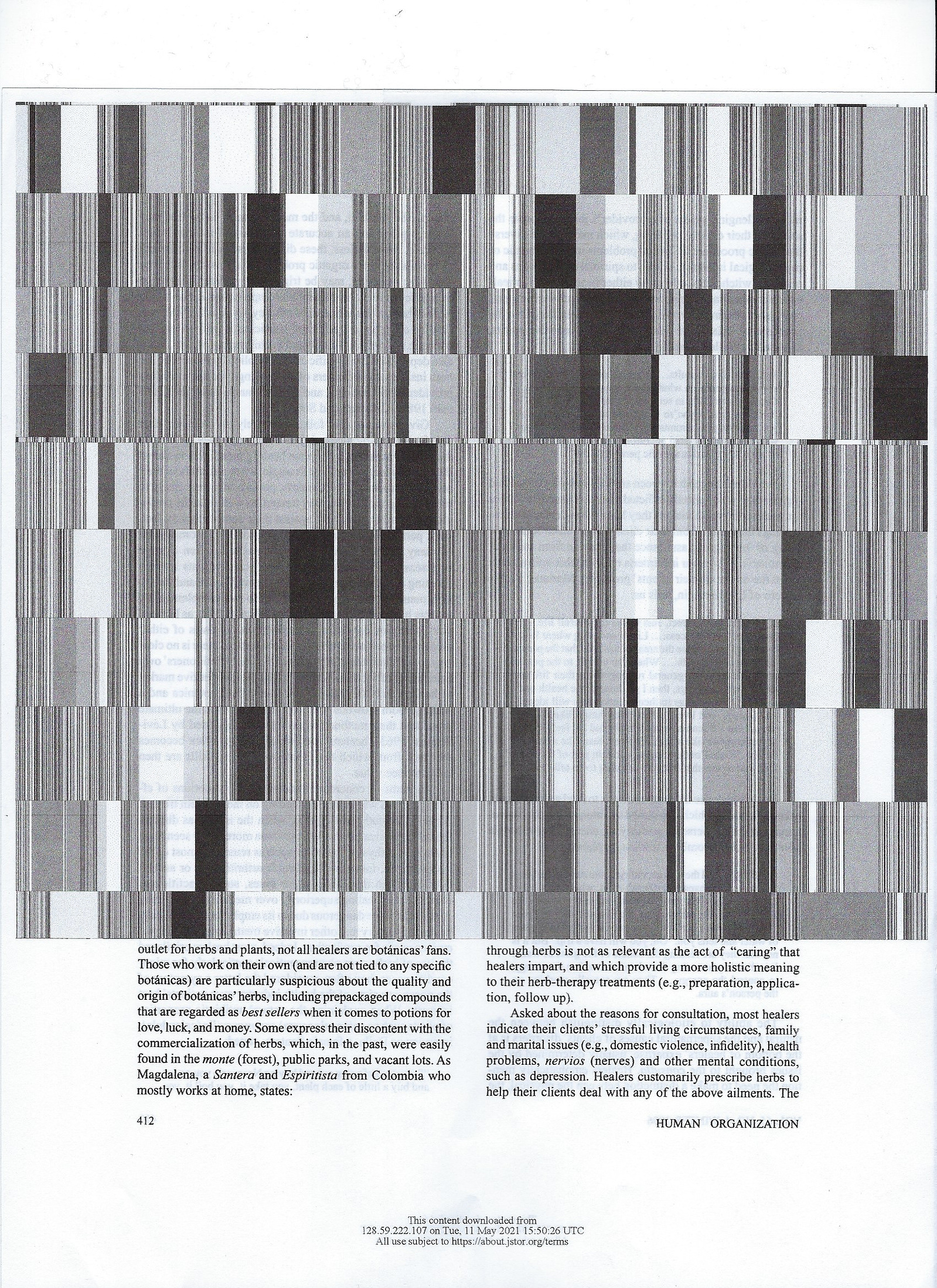 A black and white image showing a printing error.