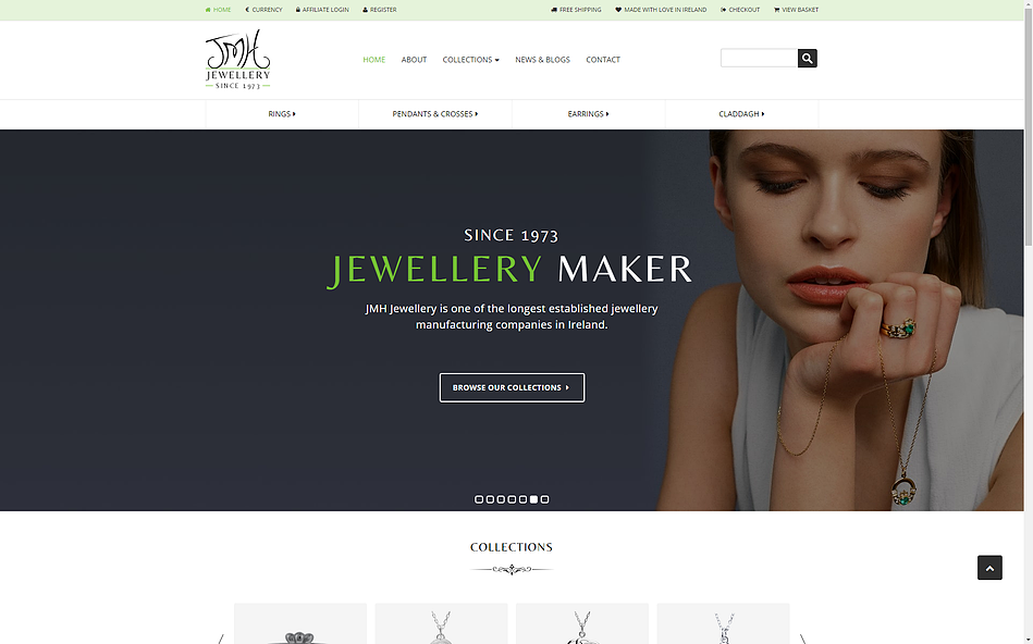 JMH Jewellery Advertising campaign website images - Commercial Photography by www.1image.ie