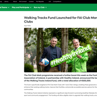 Sample coverage on www.fai.ie of Department of Health, IRFU & FAI Press PR Photocall in Dublin. Photographer, Bryan Brophy 1IMAGE Photography www.1image.ie