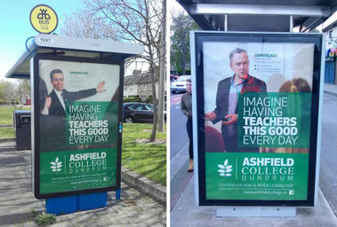 Ashfield College Dublin advertising campaign - billboard images Commercial Photography by www.1image.ie