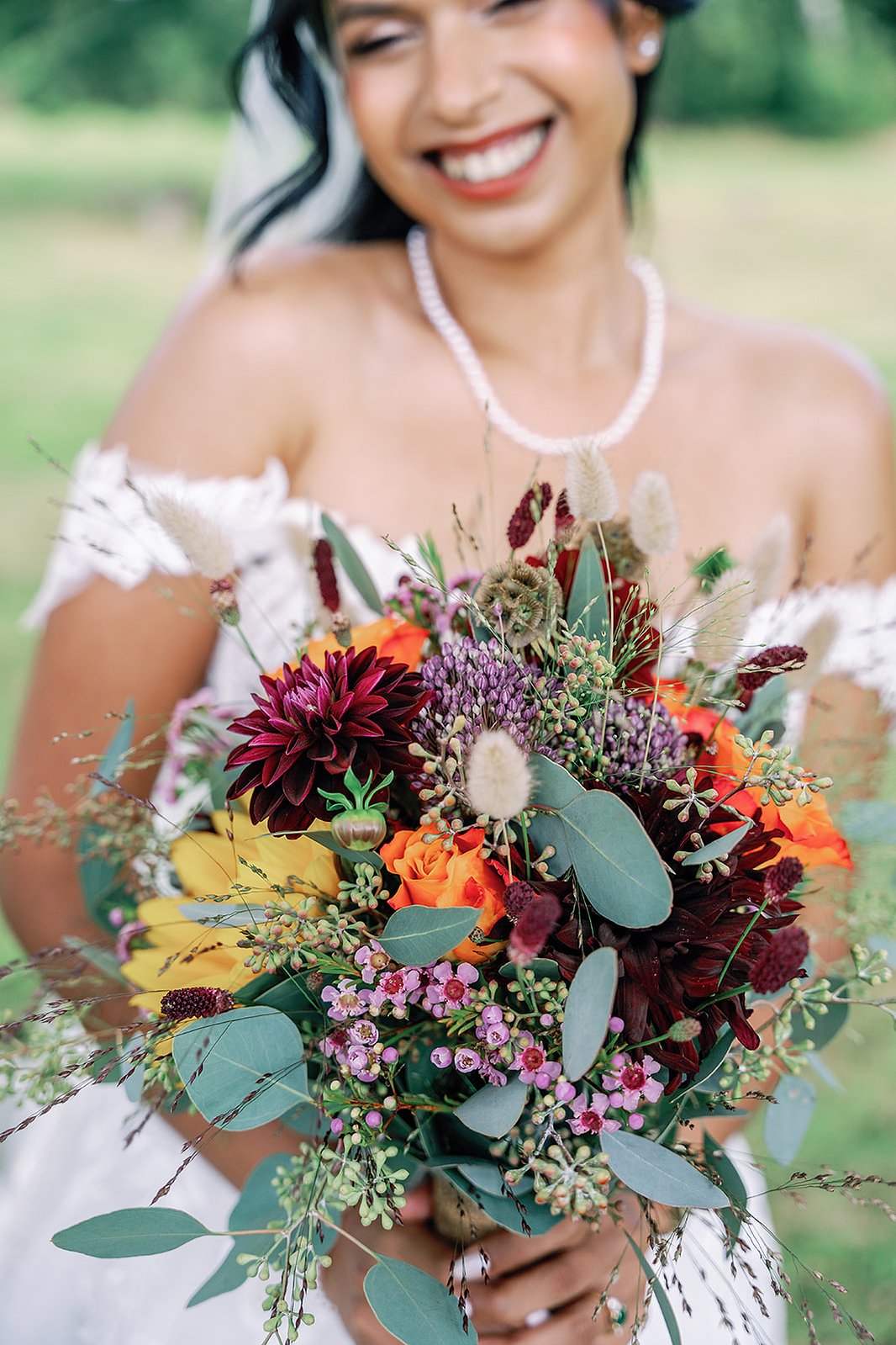 Guildford Manor Hotel & Spa Wedding Bride with Bouquet