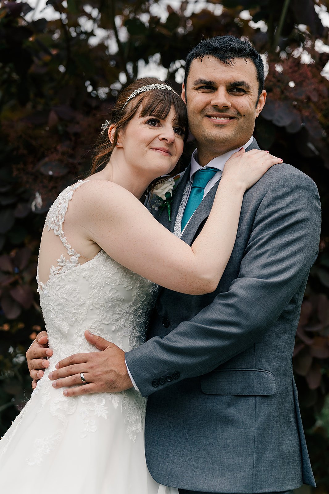 Grovefield House Hotel Wedding Bride And Groom