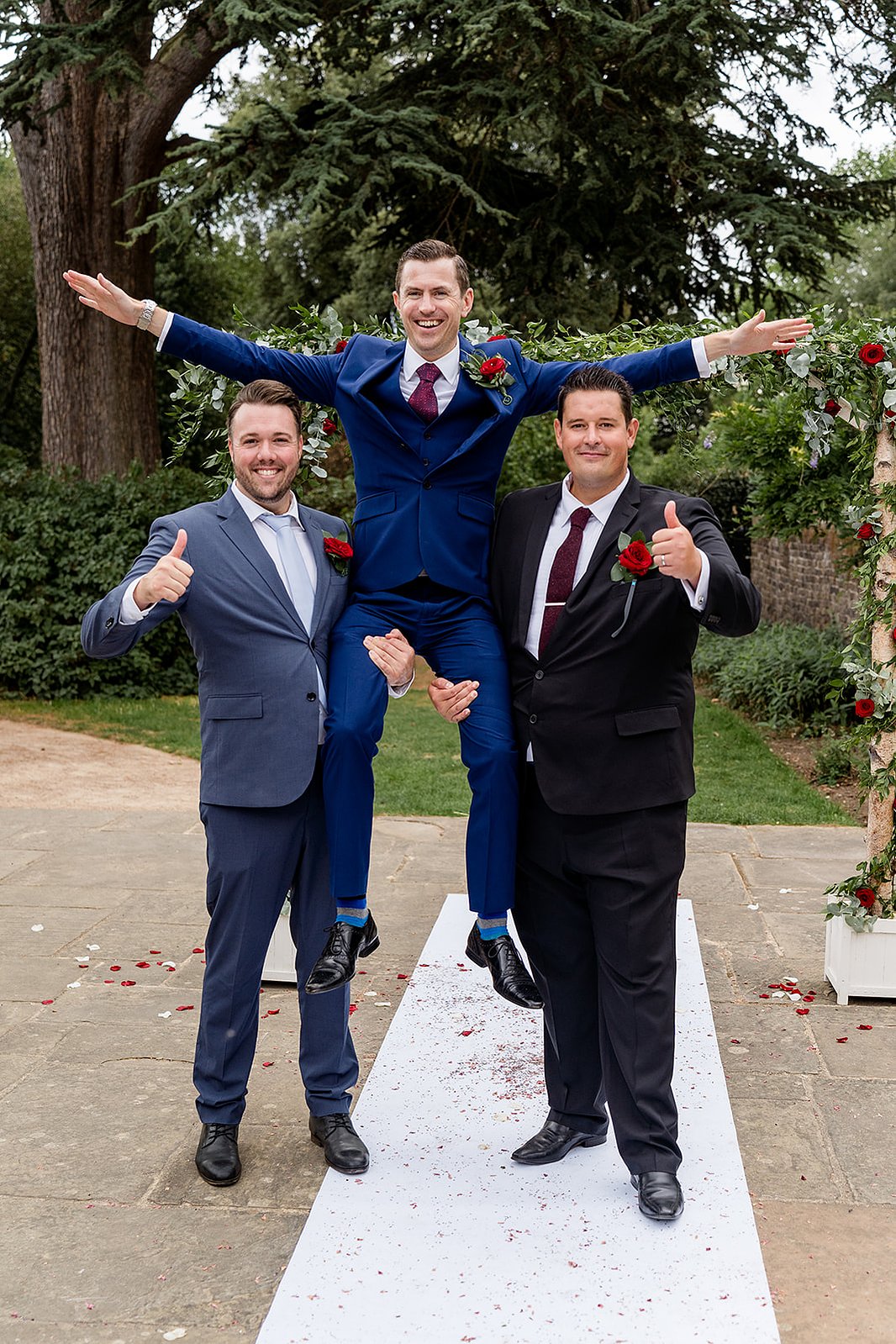 Forty Hall Wedding Groomsmen