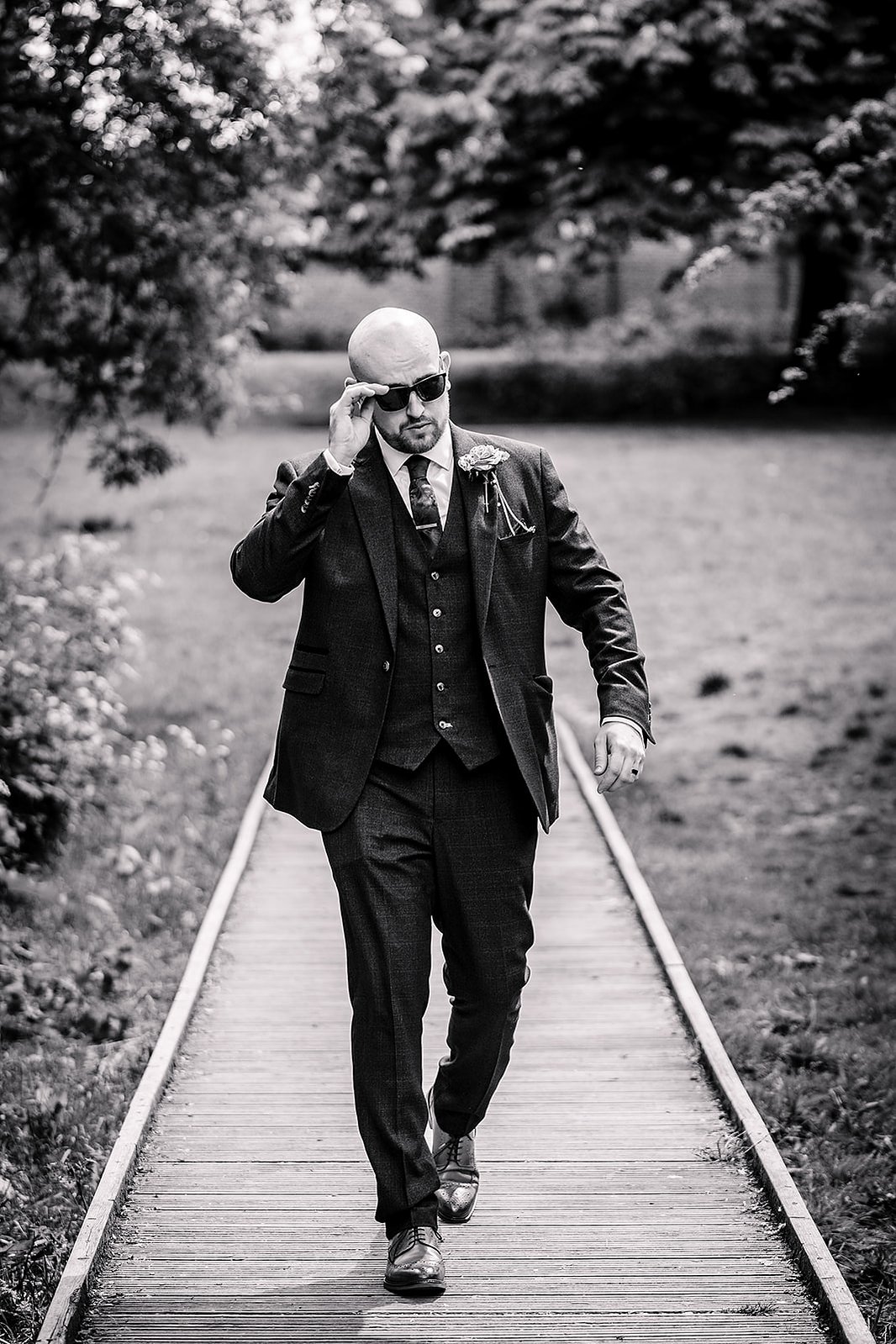 Eastcote House Gardens Wedding Groom