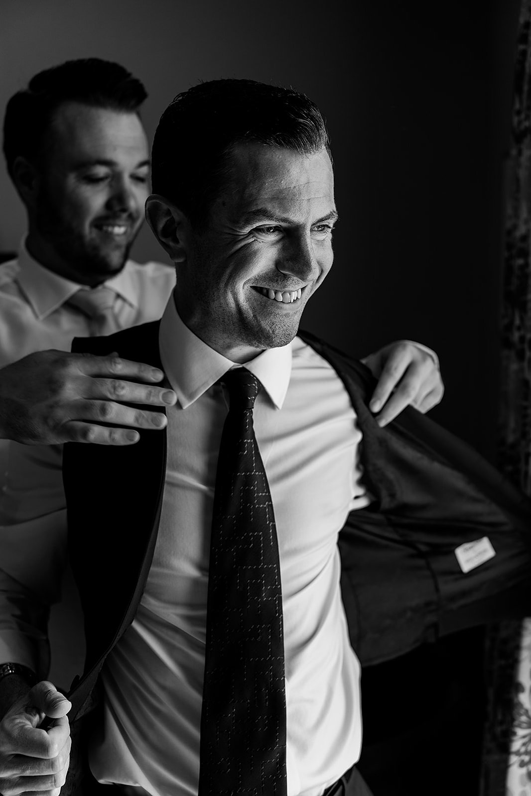 West Lodge Park Hotel Wedding Groom Prep