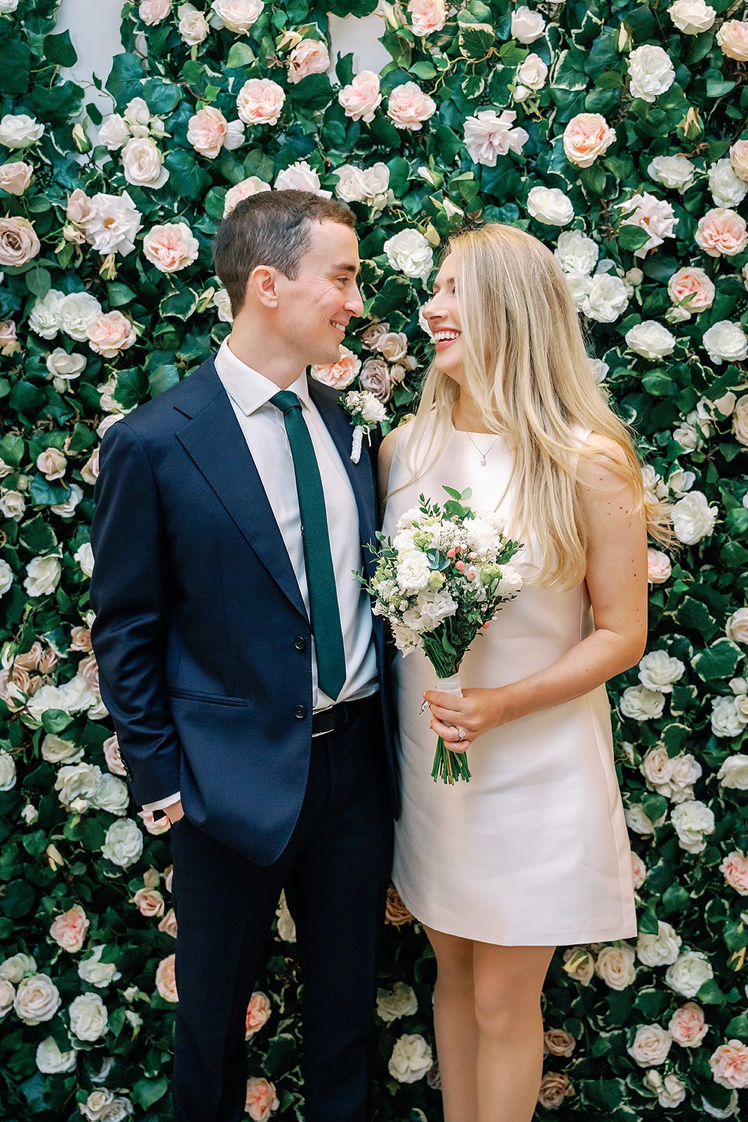 Chelsea Old Town Hall Wedding Flower Wall