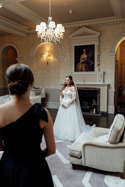Down Hall Hotel Wedding Bride