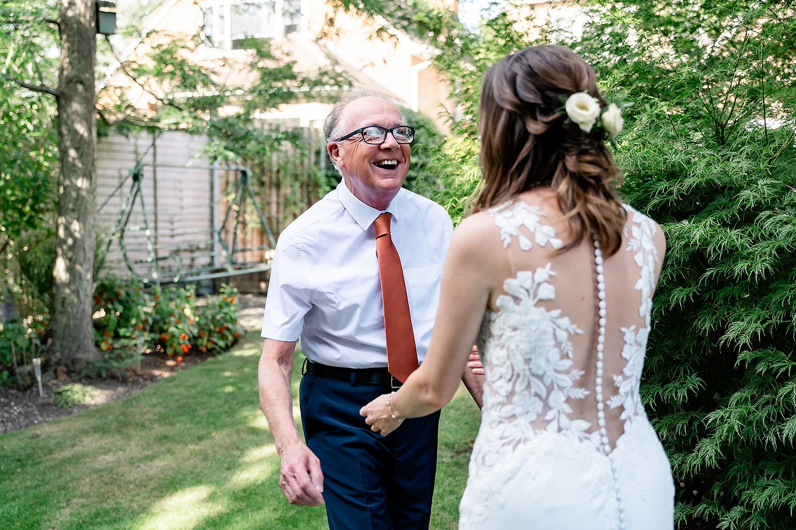 Herons Farm Wedding Dad Reveal