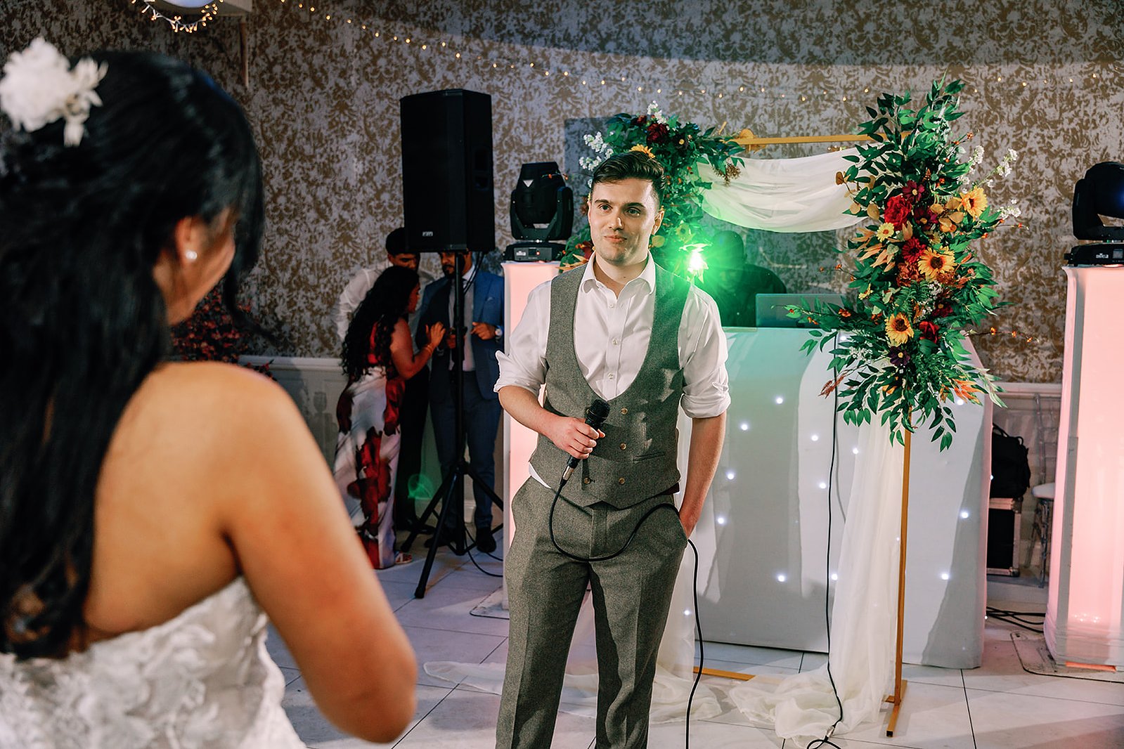Guildford Manor Hotel & Spa Wedding Groom Looking at Bride