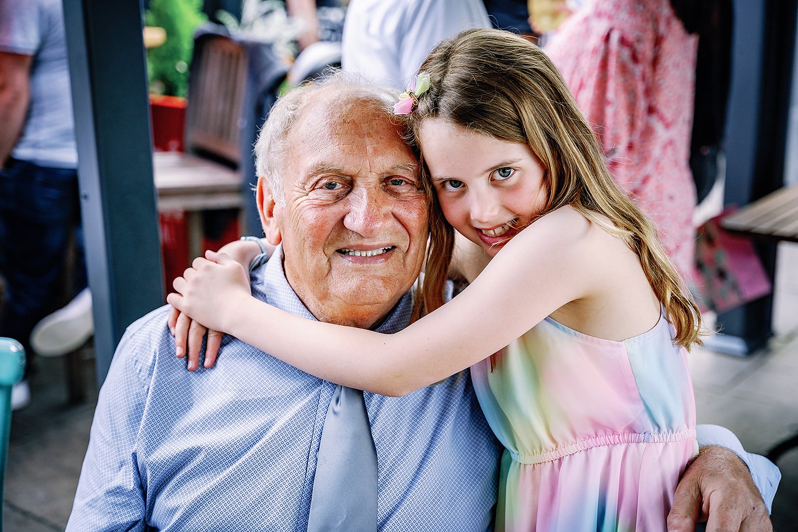 The Woodman Pub Pinner Wedding Grandfather and Grandaughter