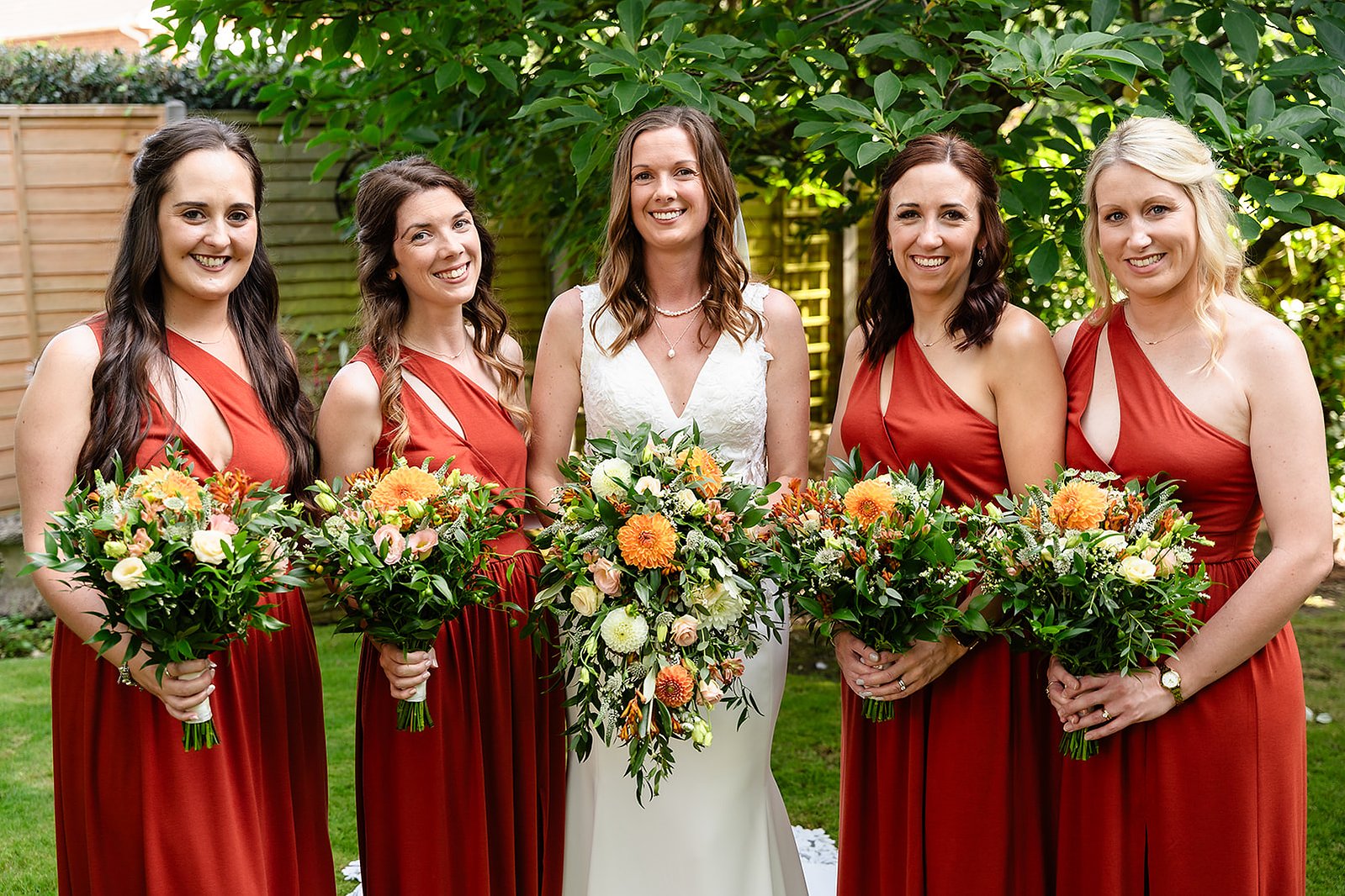 Herons Farm Wedding Bride and Bridesmaids