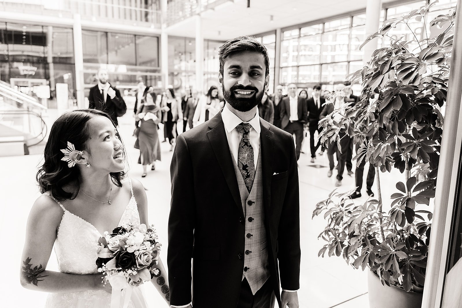 Brent Civic Centre Wedding Bride & Groom
