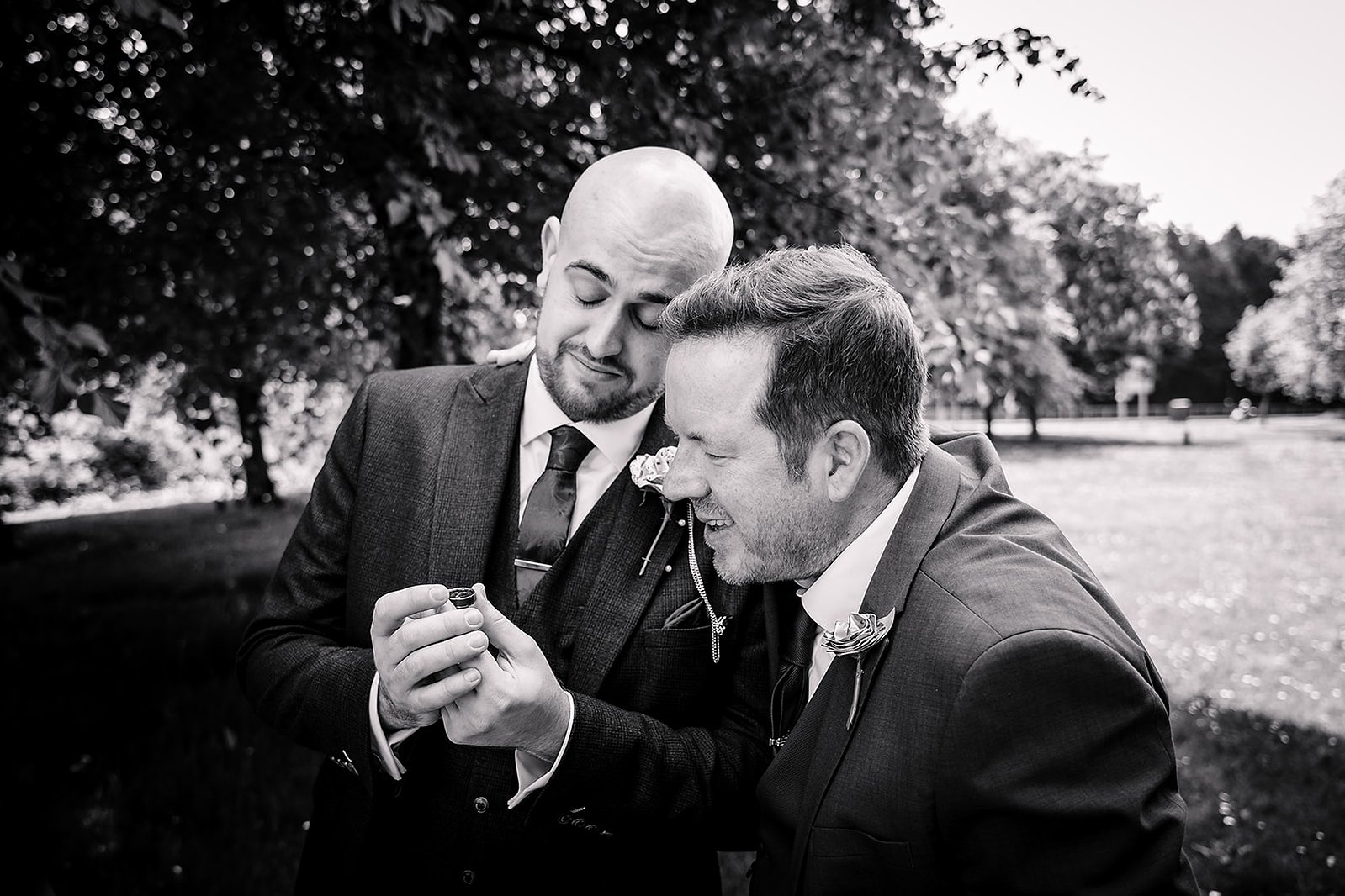 Hillingdon Register Office Wedding Groom Showing Ring