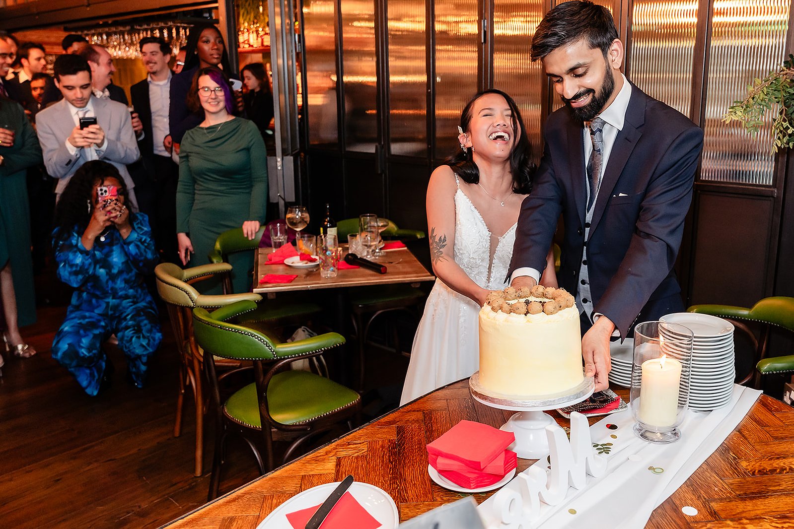 The White Horse Wembley Wedding Cake Cutting