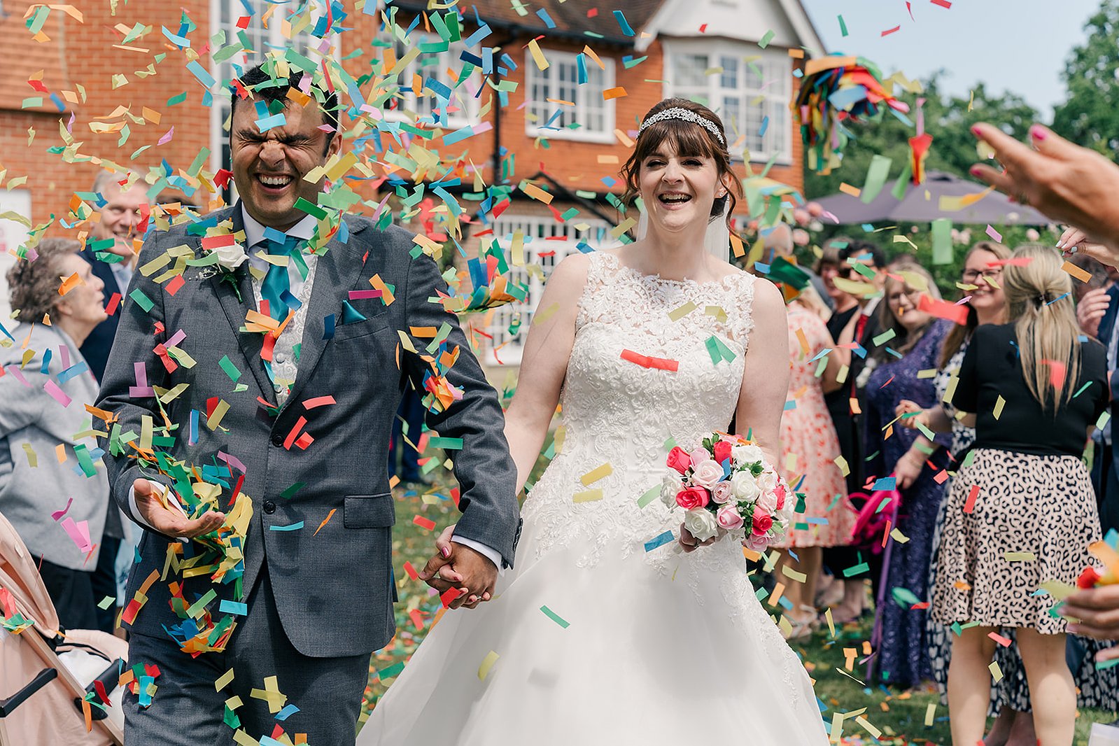 Grovefield House Hotel Wedding Confetti