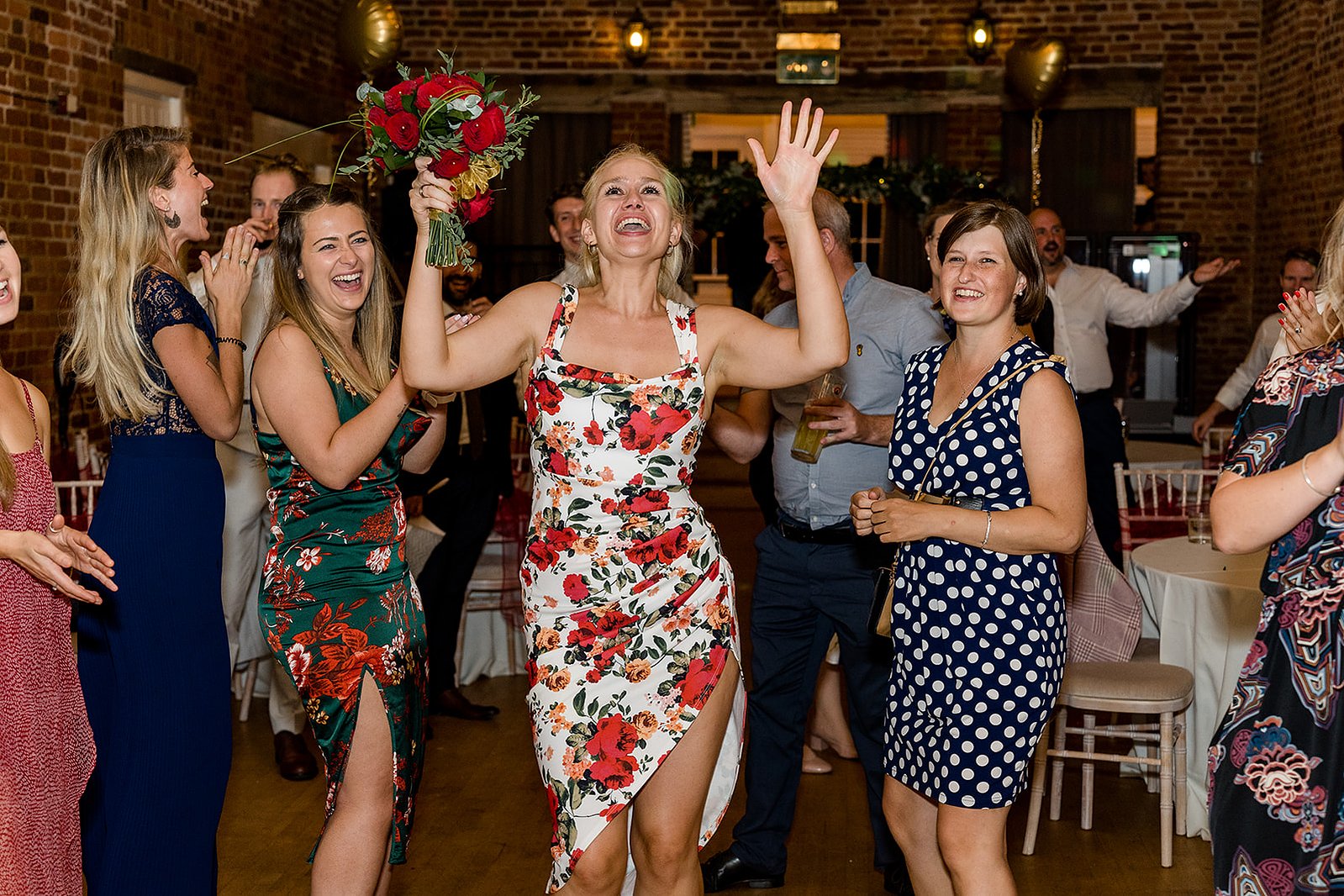 Forty Hall Wedding Bouquet Toss