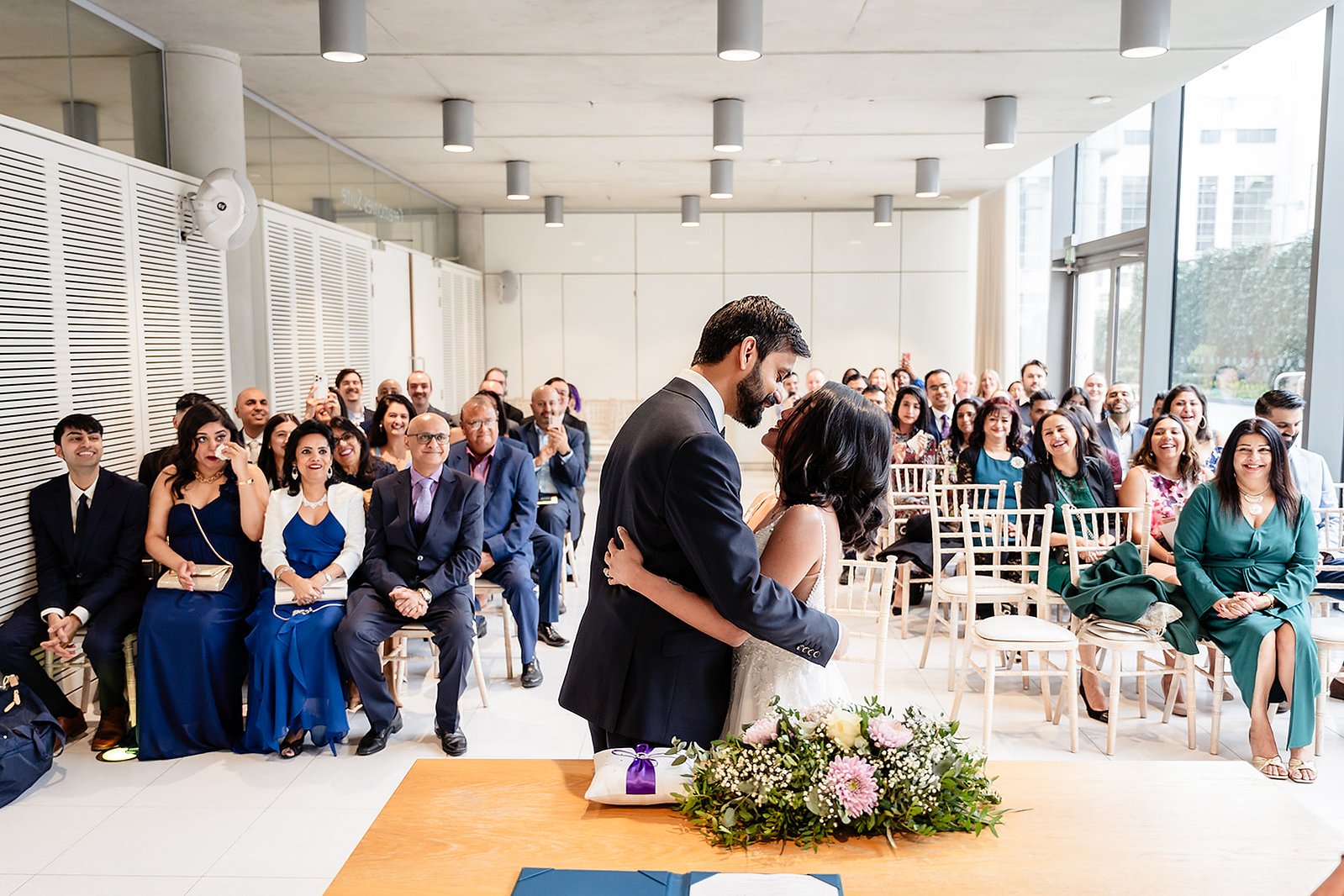Brent Civic Centre Wedding Kiss