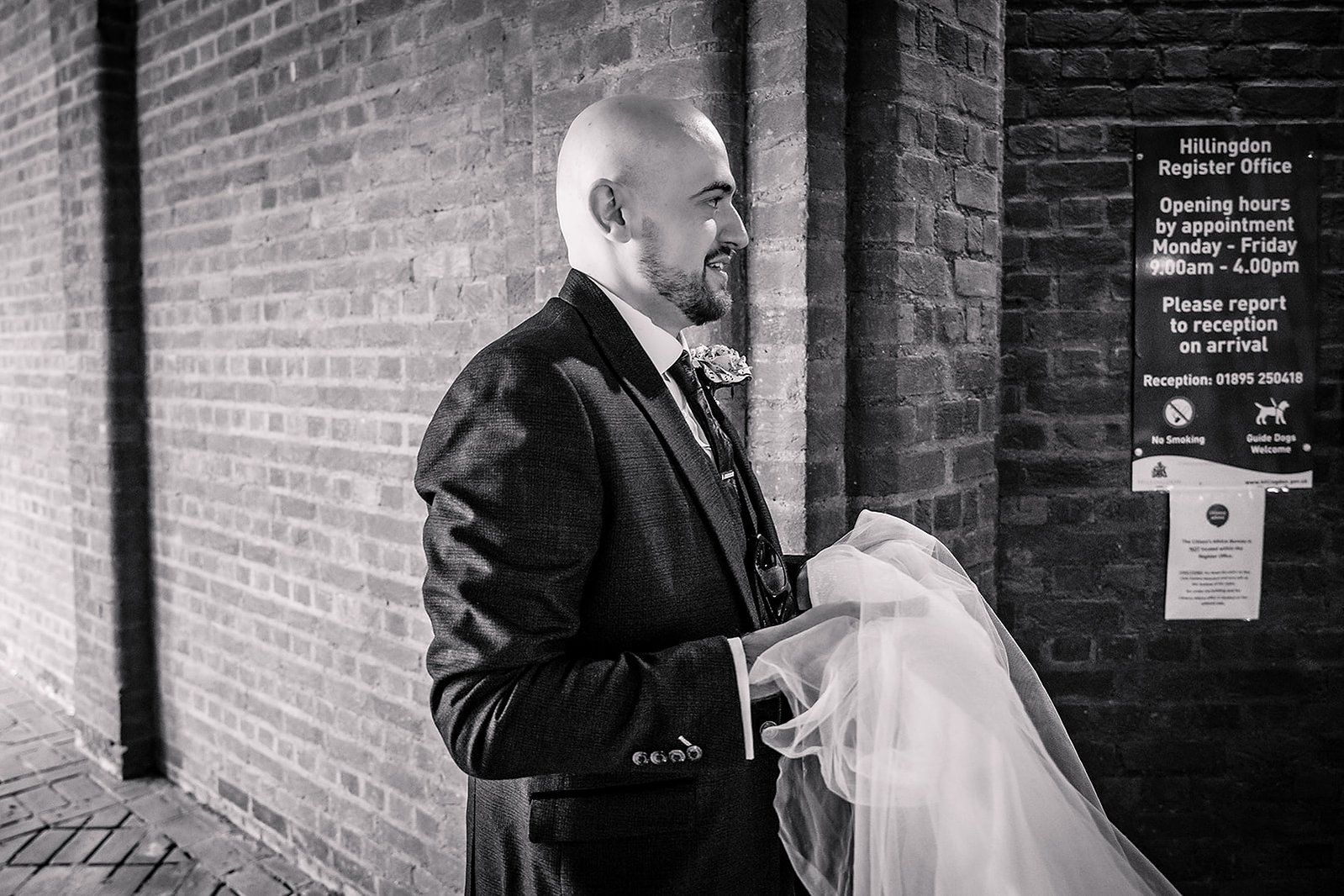 Hillingdon Register Office Wedding Groom
