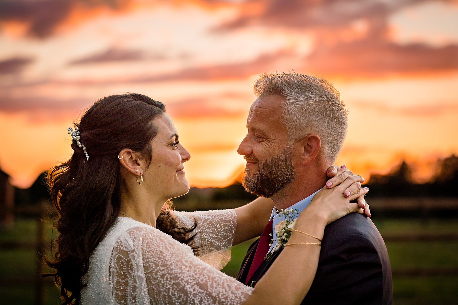 coltsfoot wedding golden hour sunset 