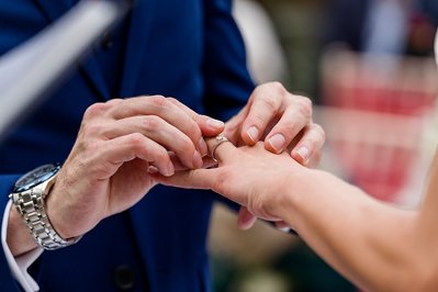 Forty Hall Wedding Ring Exchange