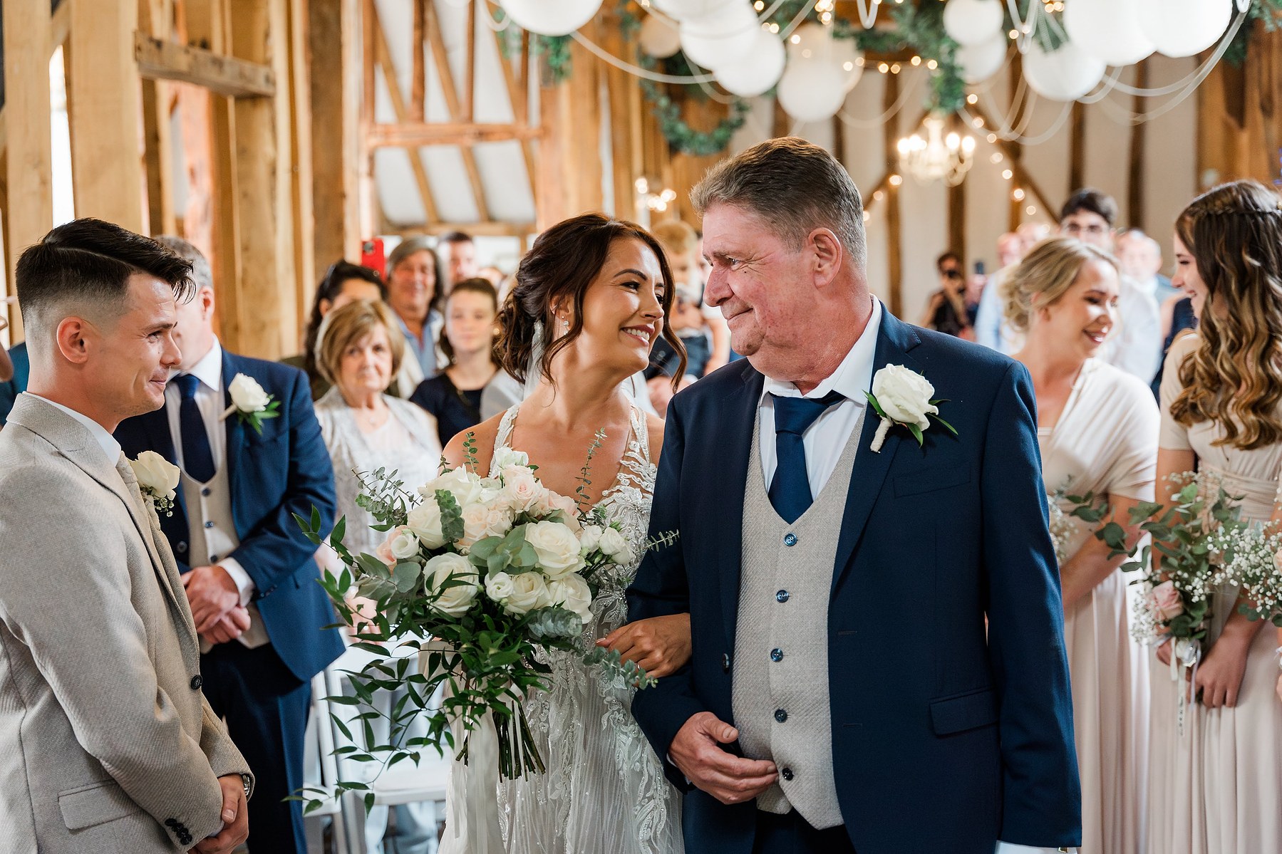 High House Wedding Photography Bride and Father of the Bride