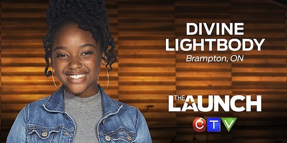 Divine Lightbody was a participant on the nationally televised program The Launch.