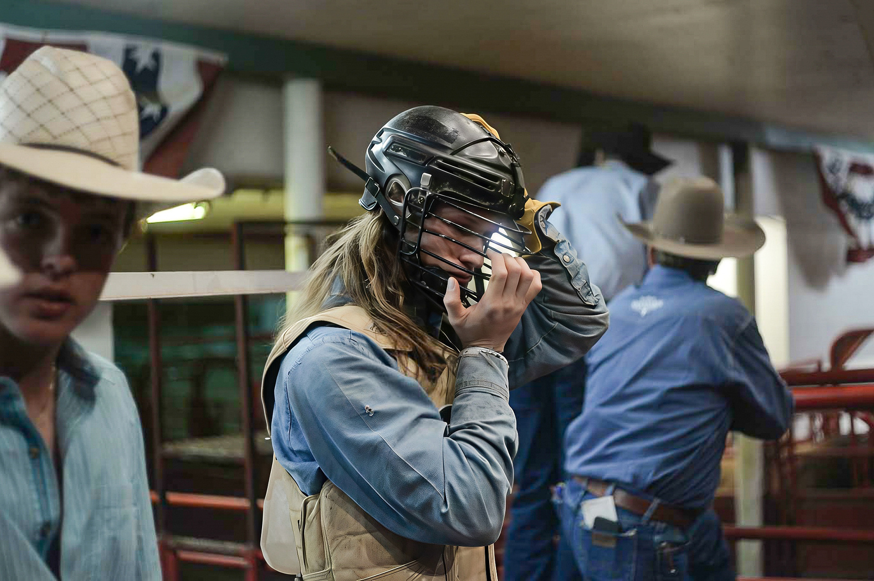Behind the scenes - Bull riding in Fort Worth, Texas. Cowtown Coliseum