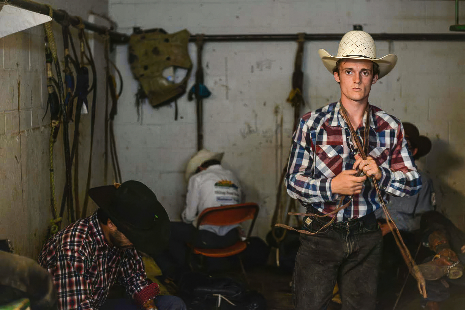 Behind the scenes - Bull riding in Fort Worth, Texas. Cowtown Coliseum