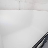 White backdrop studio space for videos and photography