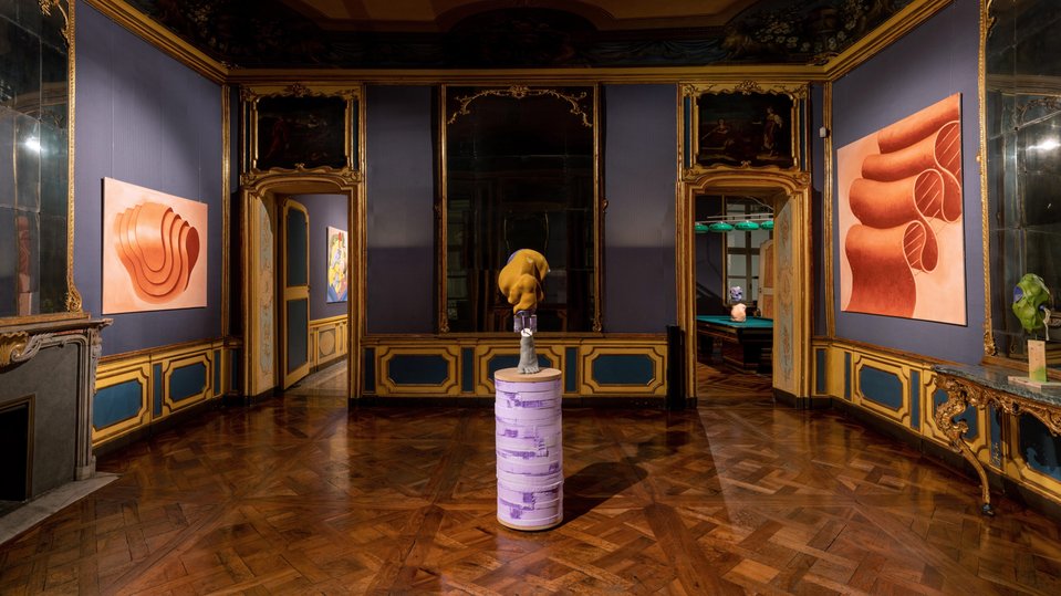 Image shot by Ludovica Colacino.  Palazzo Capris installation for the Artuner show "Uno Nessuno Centomila", November 2021