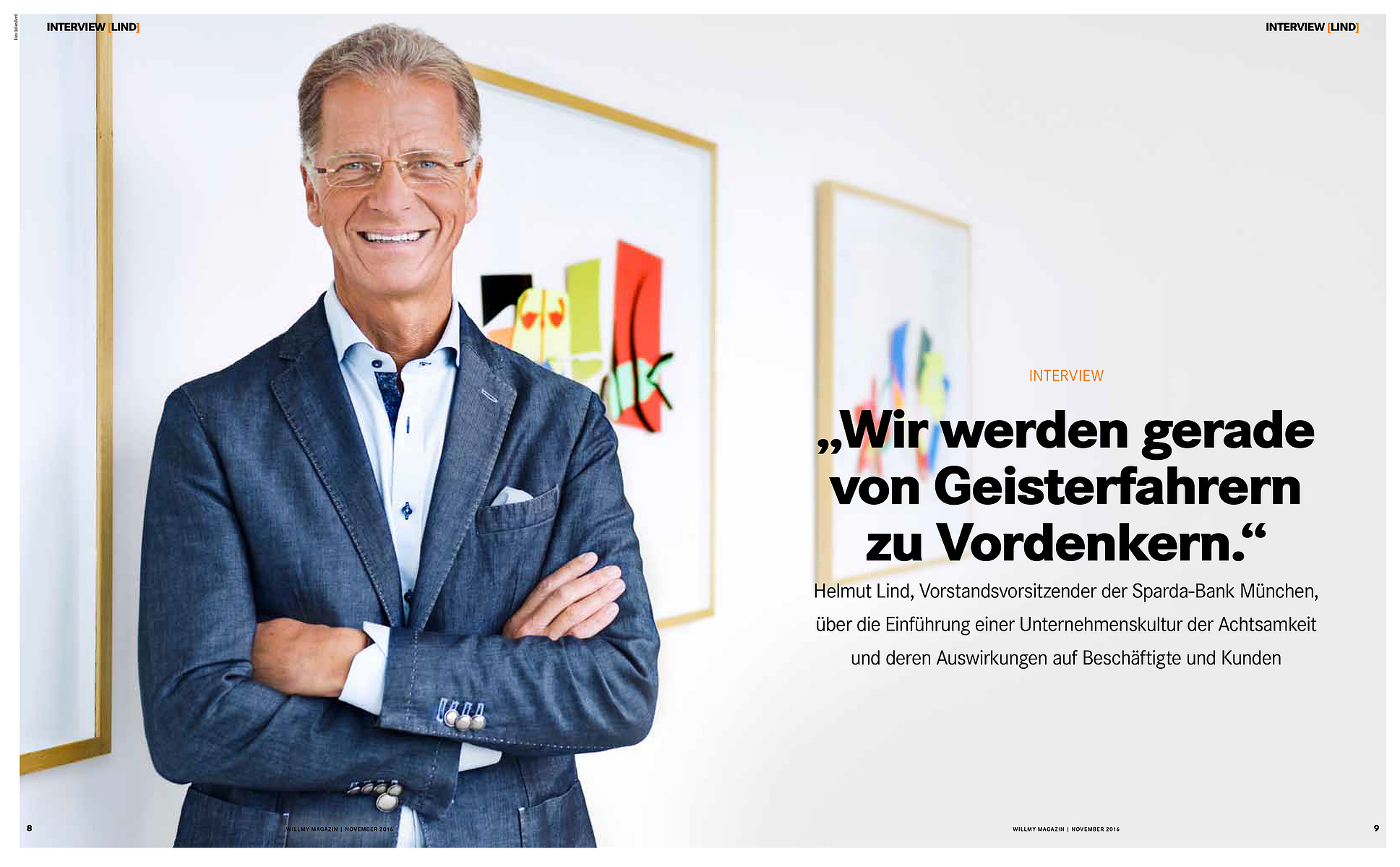 Julien Fertl, Nürnberg, Fotograf, Corporate, Willmy Magazin, Willmy Media Group, Meramo Verlag, Fachverlag, Bildungswesen, Helmut Lind, Business, Magazin, Cover, Editorial