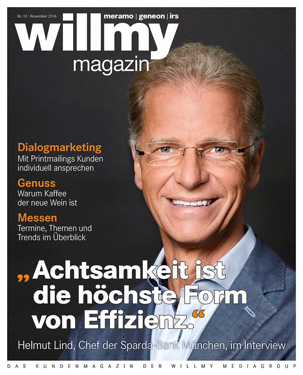 Julien Fertl, Nürnberg, Fotograf, Corporate, Willmy Magazin, Willmy Media Group, Meramo Verlag, Fachverlag, Bildungswesen, Helmut Lind, Business, Magazin, Cover, Editorial